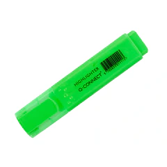 Marcador fluorescente ponta biselada  verde cx 10