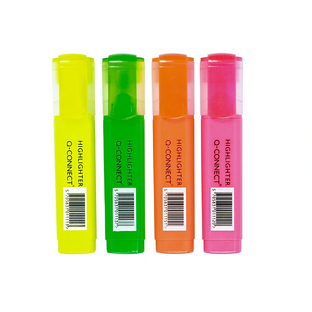 Marcador fluorescente ponta biselada  pack 4 marc.sortidos 2