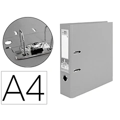 Pasta arquivo A4  L/75 f/alavanca cinza