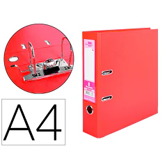 Pasta arquivo A4 L/75 f/alavanca vermelho