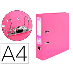 Pasta arquivo A4  L/75 f/alavanca rosa
