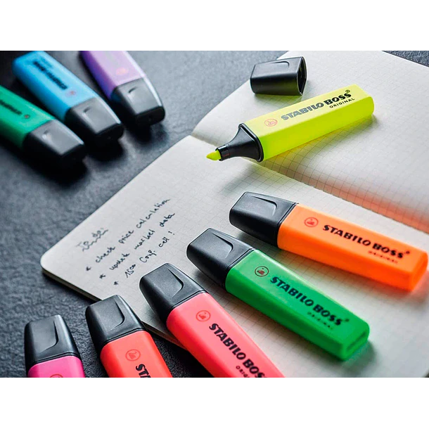 Marcador fluorescente stabilo 70 pack 4 un. sortidas 2
