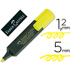 Marcador fluorescente faber textliner 48-07 amarelo cx.10 1