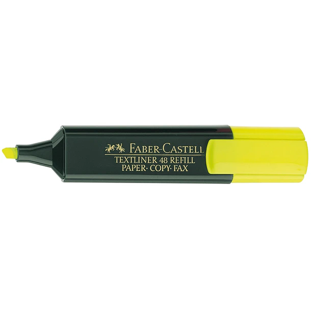 Marcador fluorescente faber textliner 48-07 amarelo cx.10 2