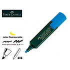  Marcador fluorescente faber 48-44 azul. cx 10 un 1