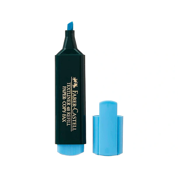  Marcador fluorescente faber 48-44 azul. cx 10 un 3