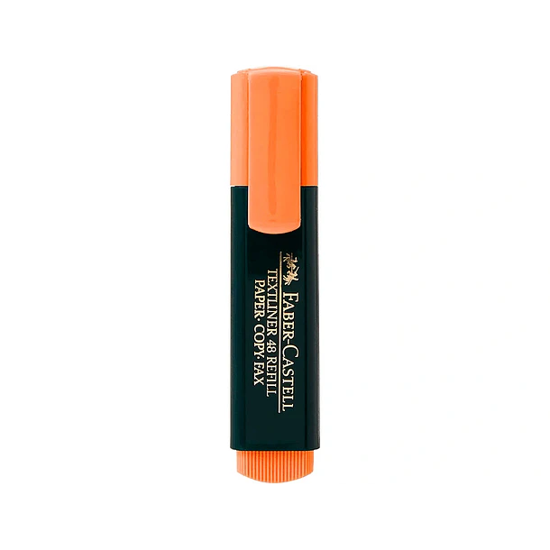  Marcador fluorescente faber 48-15 laranja cx 10 un 2