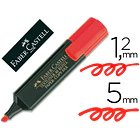    Marcador faber fluorescente 48-21 vermelho cx 10 un 1