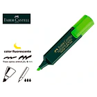 Marcador fluorescente faber 48-63 verde cx 10 un 1