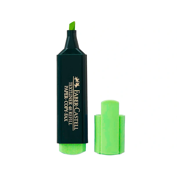 Marcador fluorescente faber 48-63 verde cx 10 un 2