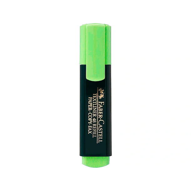 Marcador fluorescente faber 48-63 verde cx 10 un 3