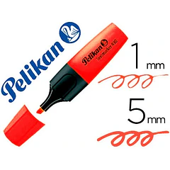  Marcador fluorescente pelikan  490 vermelho cx 10 un
