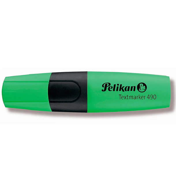  Marcador fluorescente pelikan  490 verde cx 10 un 2