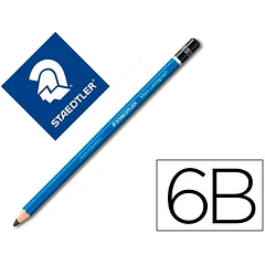 Lapis de grafite staedtler mars lumograph 6B cx 12 un