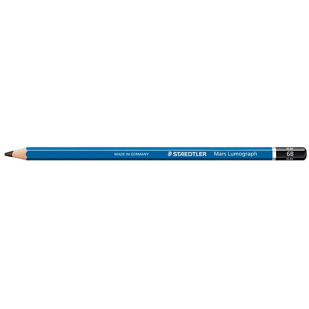 Lapis de grafite staedtler mars lumograph 6B cx 12 un 2