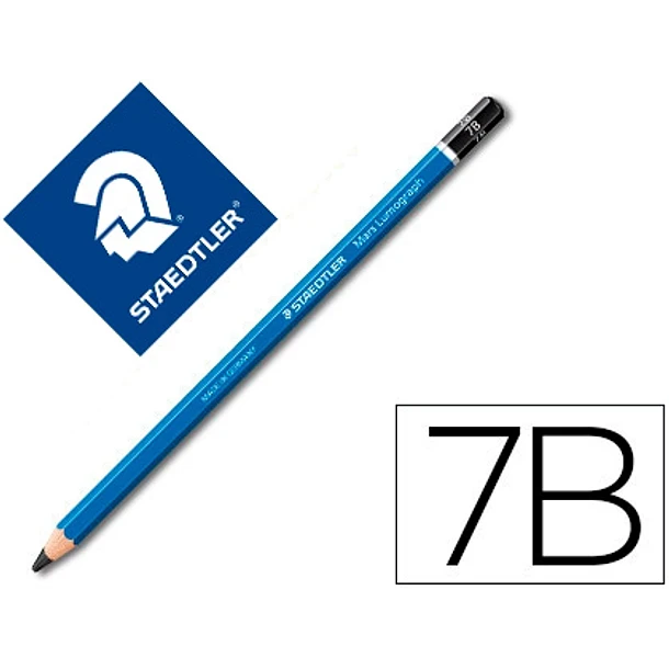 Lapis de grafite staedtler mars lumograph 7B cx 12 un 1