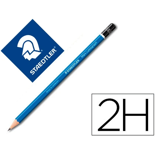 Lapis de grafite staedtler mars lumograph 2H cx 12 un 1