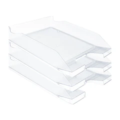 Tabuleiro secretaria plastico transparente 
