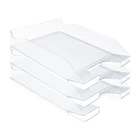 Tabuleiro secretaria plastico transparente  3