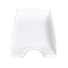 Tabuleiro secretaria plastico branco opaco 6 un 1