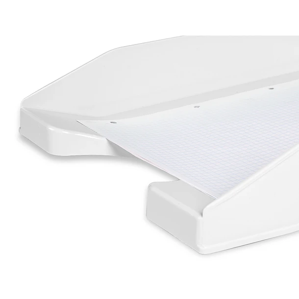 Tabuleiro secretaria plastico branco opaco 6 un 2