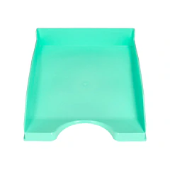 Tabuleiro de secretaria plastico menta opaco.