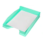 Tabuleiro de secretaria plastico menta opaco. 2
