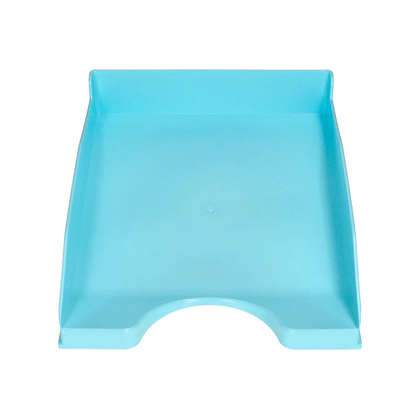 Tabuleiro de secretaria  plastico azul celeste opaco. 1