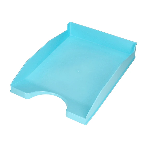 Tabuleiro de secretaria  plastico azul celeste opaco. 2
