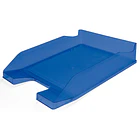 Tabuleiro secretaria  plastico azul transparente 6 un 2