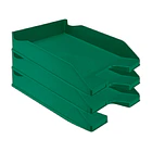 Tabuleiro secretaria plastico verde opaco. 1