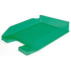 Tabuleiro secretaria plastico verde transparente 6 un 2