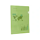 Bolsa dossier A4 pp verde translucido 20 fl 10 un. 1