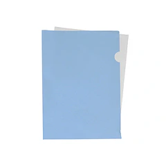 Bolsa dossier A4 pp azul celeste opaco 20 fl 10.un
