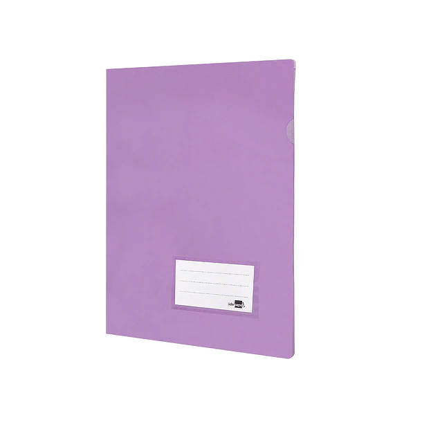 Bolsa dossier A4 pp lavanda opaco 20 fl 10 un 3