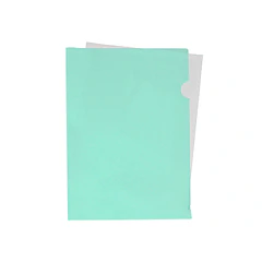 Bolsa dossier A4 pp verde maça  opaco 20 fl 10 un
