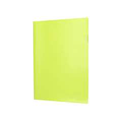 Bolsa dossier A4 pp amarelo fluor  opaco 20 fl 10 un