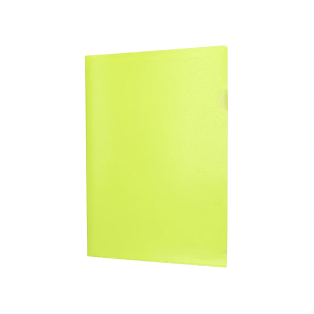 Bolsa dossier A4 pp amarelo fluor  opaco 20 fl 10 un 1