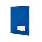 Bolsa dossier A4 pp azul translucido 20fl c/aba int.10un 2