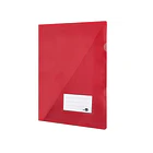 Bolsa dossier A4 pp vermelho translucidor20fl c/aba int. 10un 1