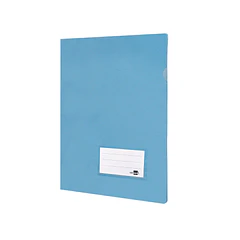 Bolsa dossier A4 pp azul celeste opaco20fl c/aba int. 10un