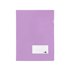 Bolsa dossier A4 pp lavanda opaco20fl c/aba int. 10un