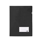 Bolsa dossier A4 pp preto opaco20fl c/aba int. 10un 1