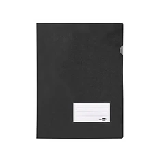 Bolsa dossier A4 pp preto opaco20fl c/aba int. 10un