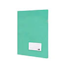 Bolsa dossier A4 pp verde maça  20fl c/aba int. 10un 1