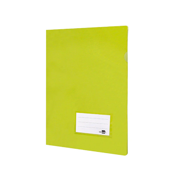 Bolsa dossier A4 pp  amarelo fluor opaco20fl c/aba int. 10un 1