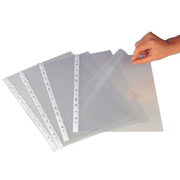 Bolsa catalogo/mica A5 100 microns cristal 6 furos 10 un 2