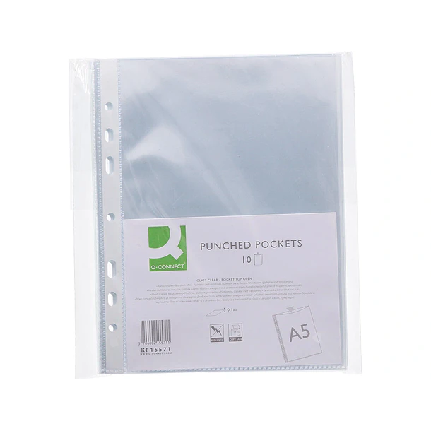Bolsa catalogo/mica A5 100 microns cristal 6 furos 10 un 3