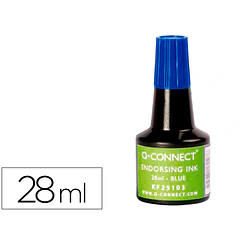 Tinta para almofada  azul frasco de 28 ml.