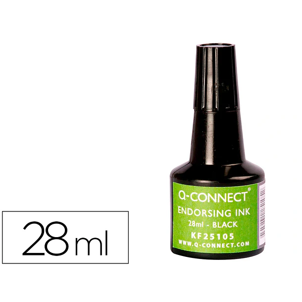 Tinta para almofada  preto frasco de 28 ml. 1